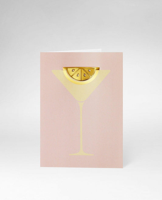 Metal Clip Greeting Card / Cocktail