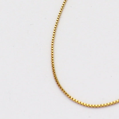 Thin Box Chain Necklace（gold / silver）