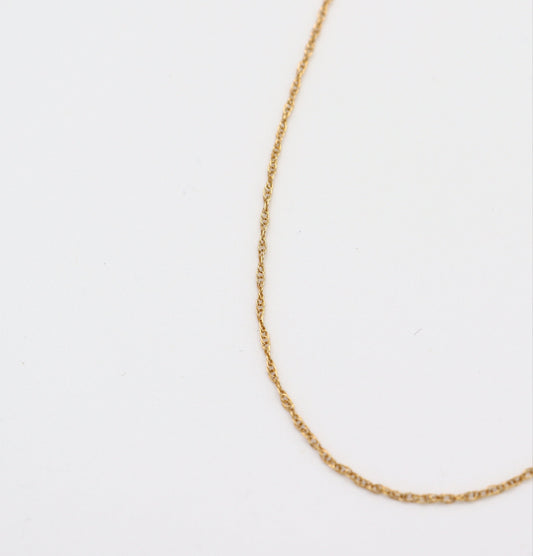 Thin Rope Chain Necklace（gold / silver）