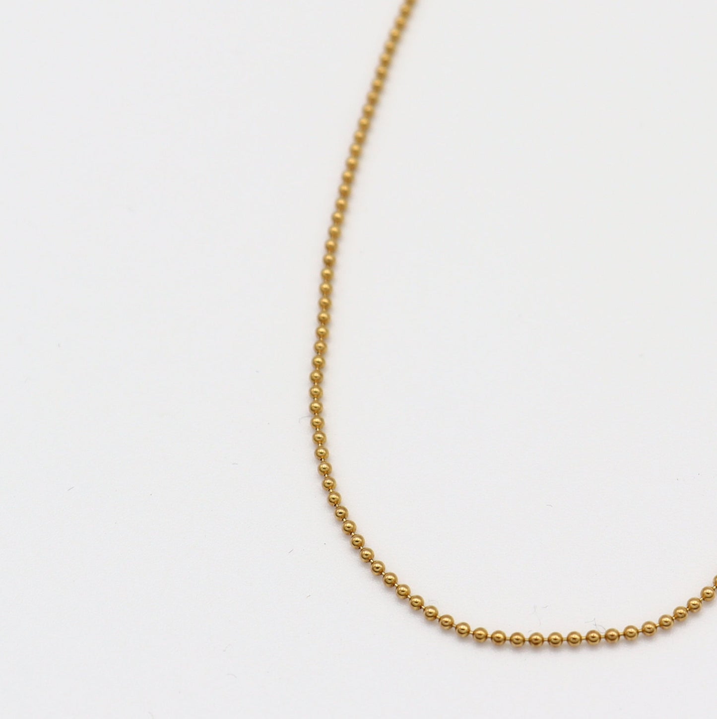 Thin Ball Chain Necklace（gold / silver）