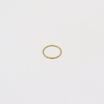 Hammer Finish Simple Ring / Gold