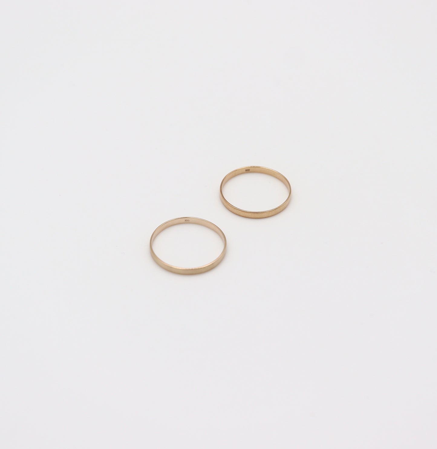 Flat Thick Ring / 10K