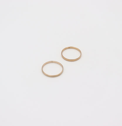 Flat Thick Ring / 10K