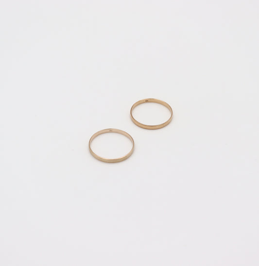 Flat Thick Ring / 10K