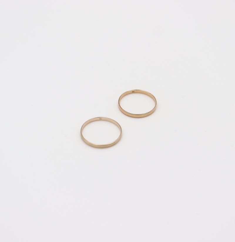 Flat Thick Ring / 10K