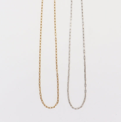 Link Chain Necklace 50cm（Gold / Silver）
