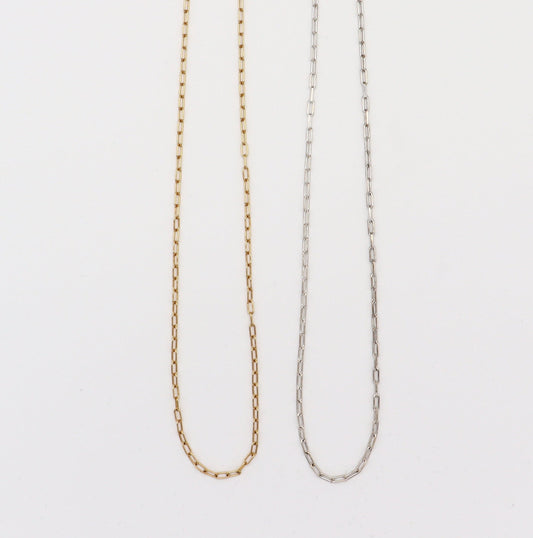 Link Chain Necklace 50cm（Gold / Silver）