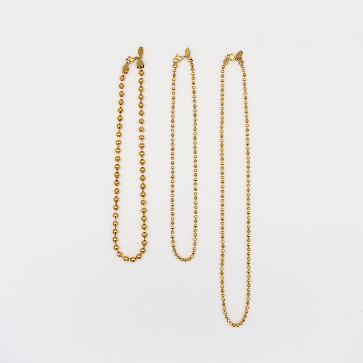 Big Ball Chain Choker 38cm（Gold / Silver）