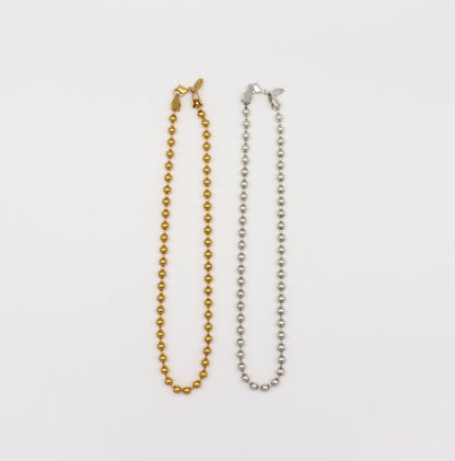 Big Ball Chain Choker 38cm（Gold / Silver）