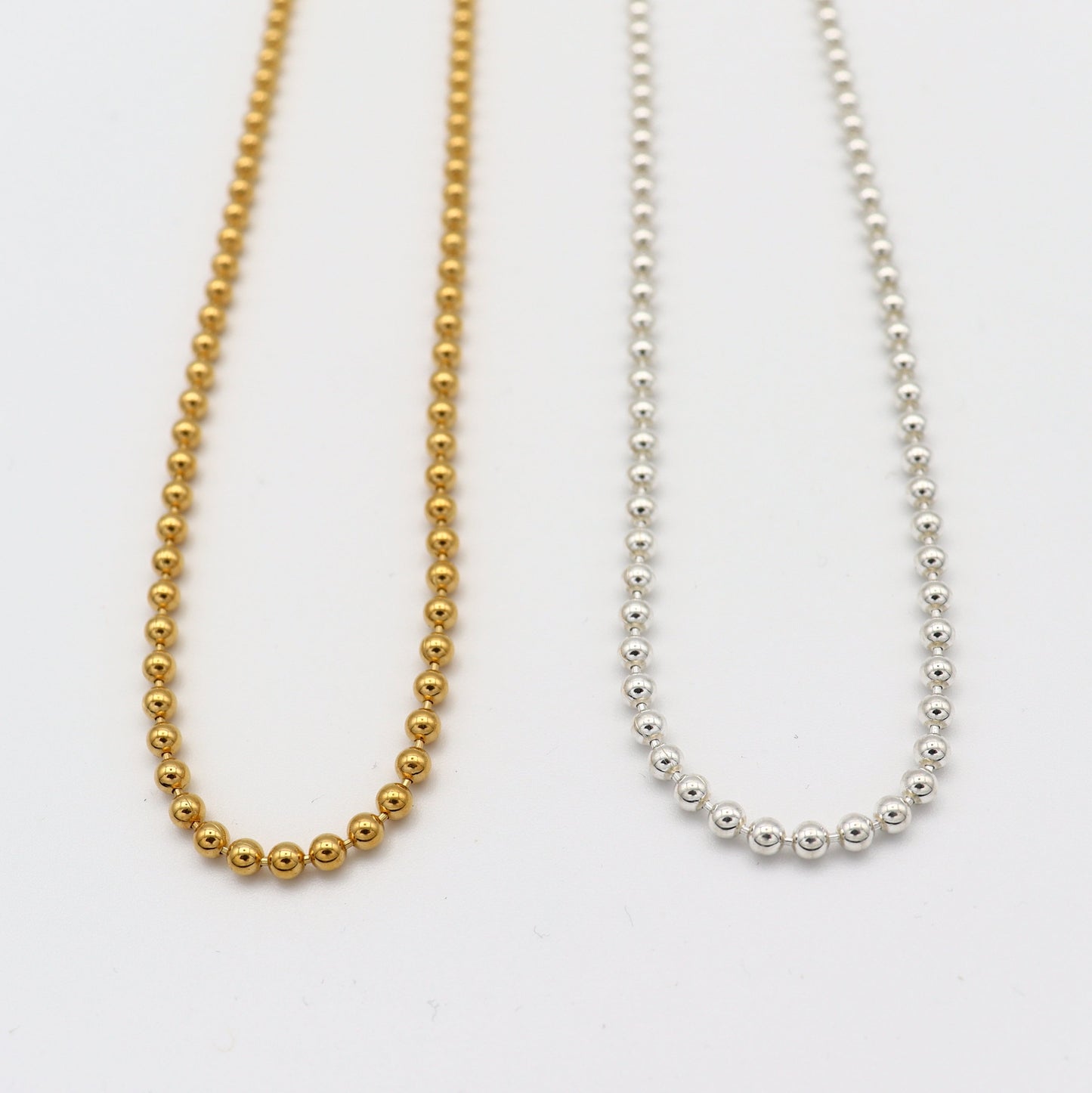 Ball Chain Necklace 50cm（Gold / Silver）