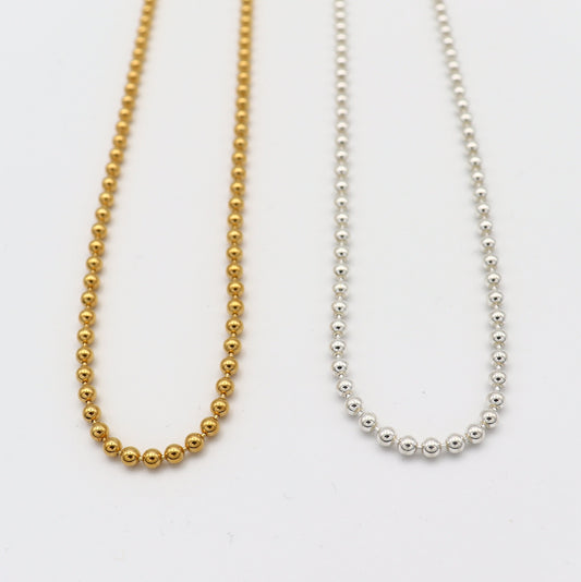 Ball Chain Choker 38cm（Gold / Silver）
