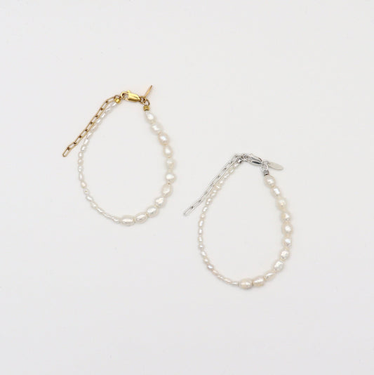 Rice Pearl  Bracelet（Gold / Silver）