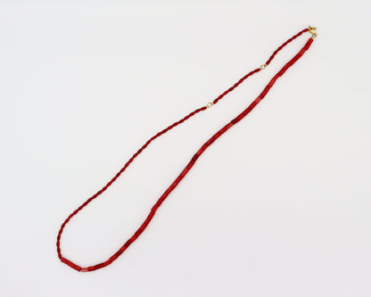 Many Way Coral Necklace (White / Pink / Red)　