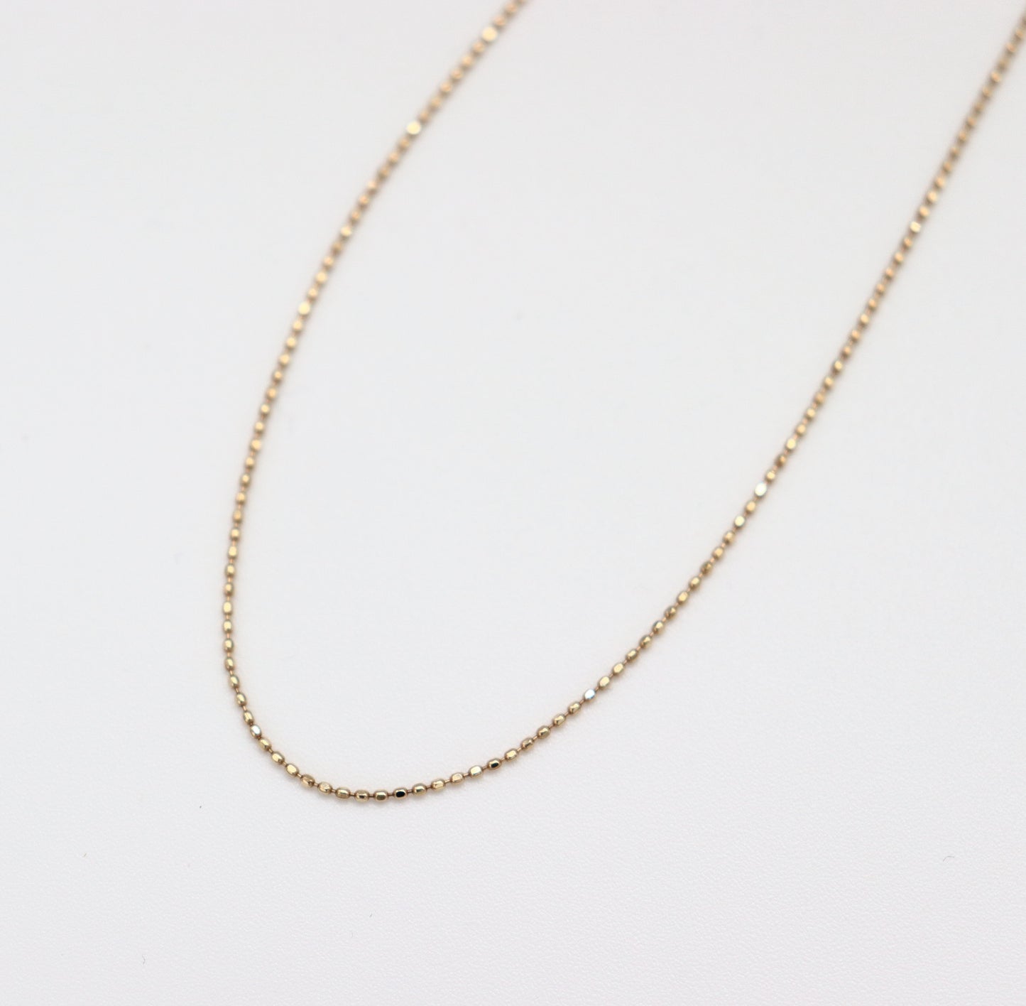 Fine Ball Chain Necklace / 10K