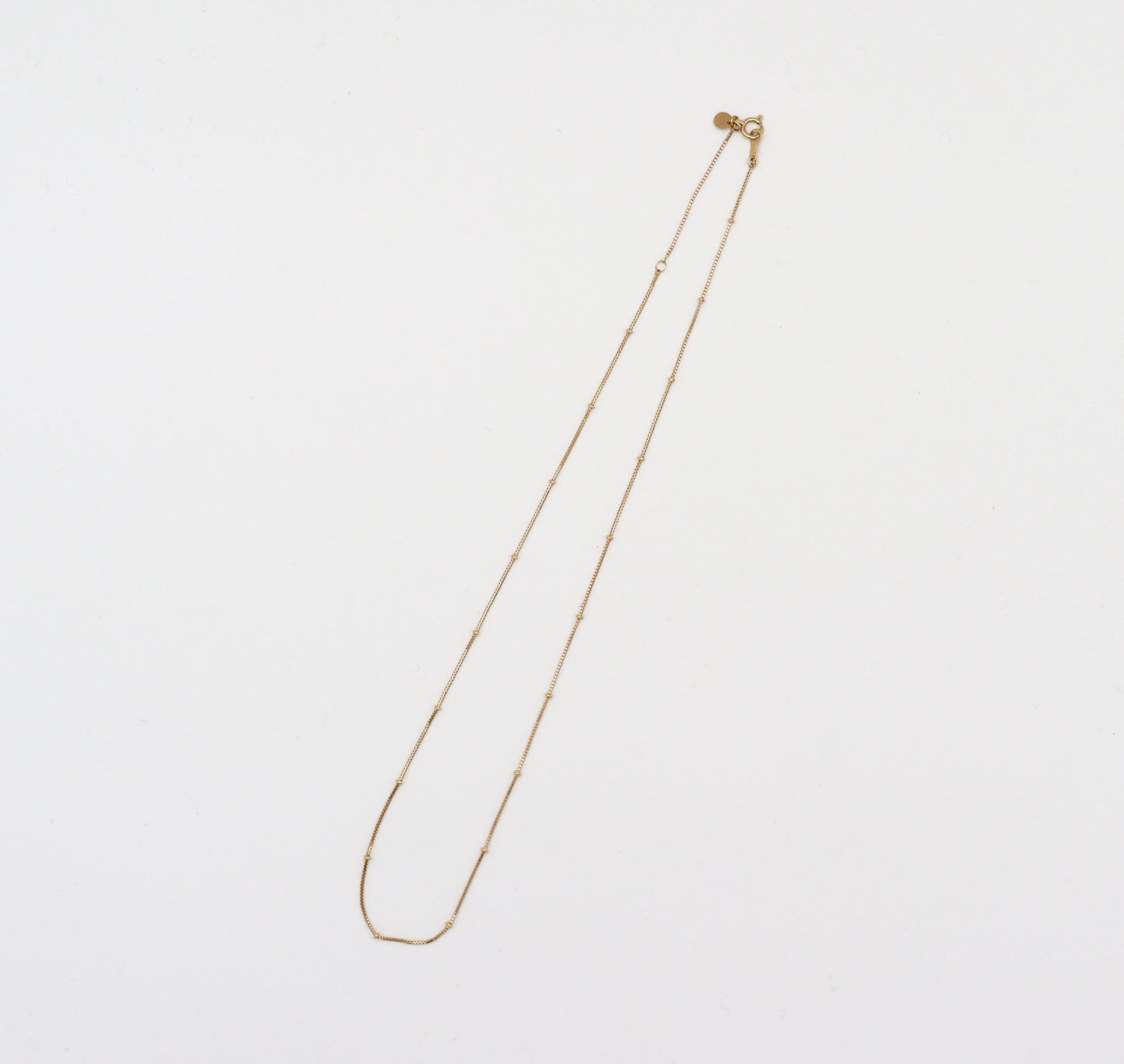 Fine Skip Chain Necklace / 18K