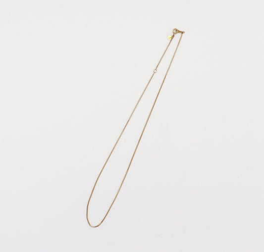 Fine Box Chain Necklace / 18K