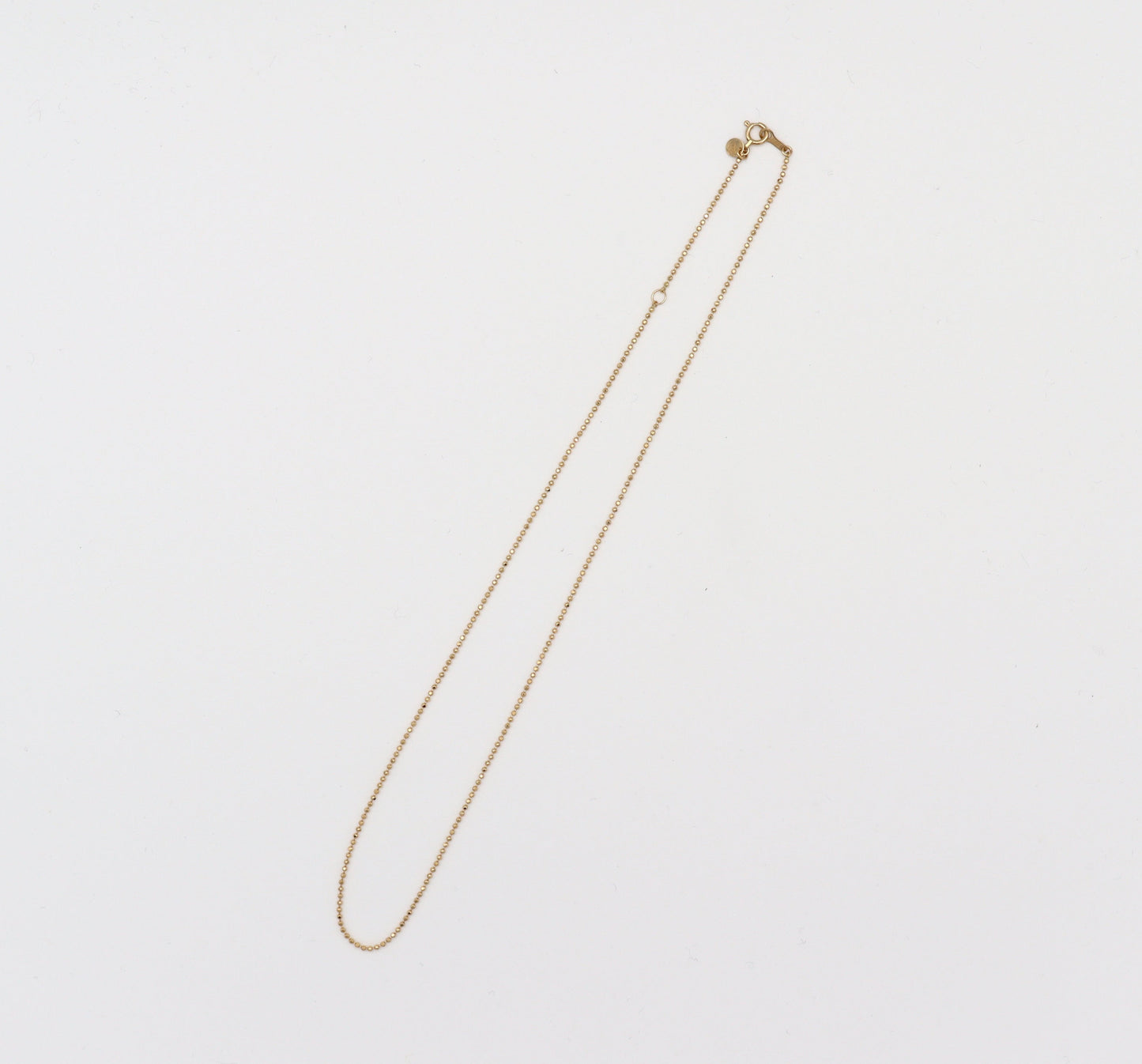 Fine Ball Chain Necklace / 18K