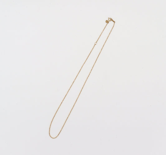 Fine Ball Chain Necklace / 18K
