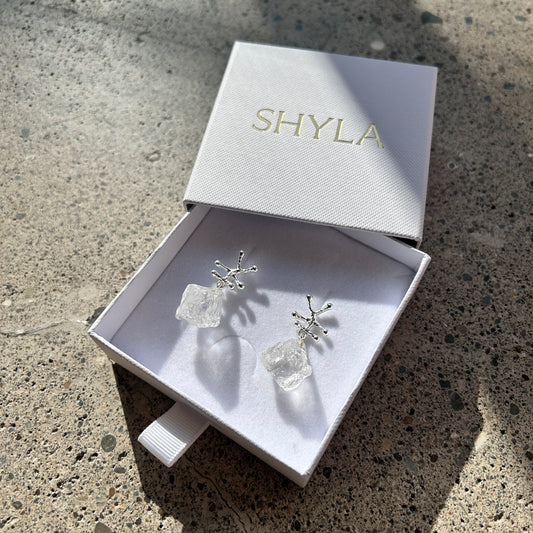 Nuria Pierce Crystal / Silver