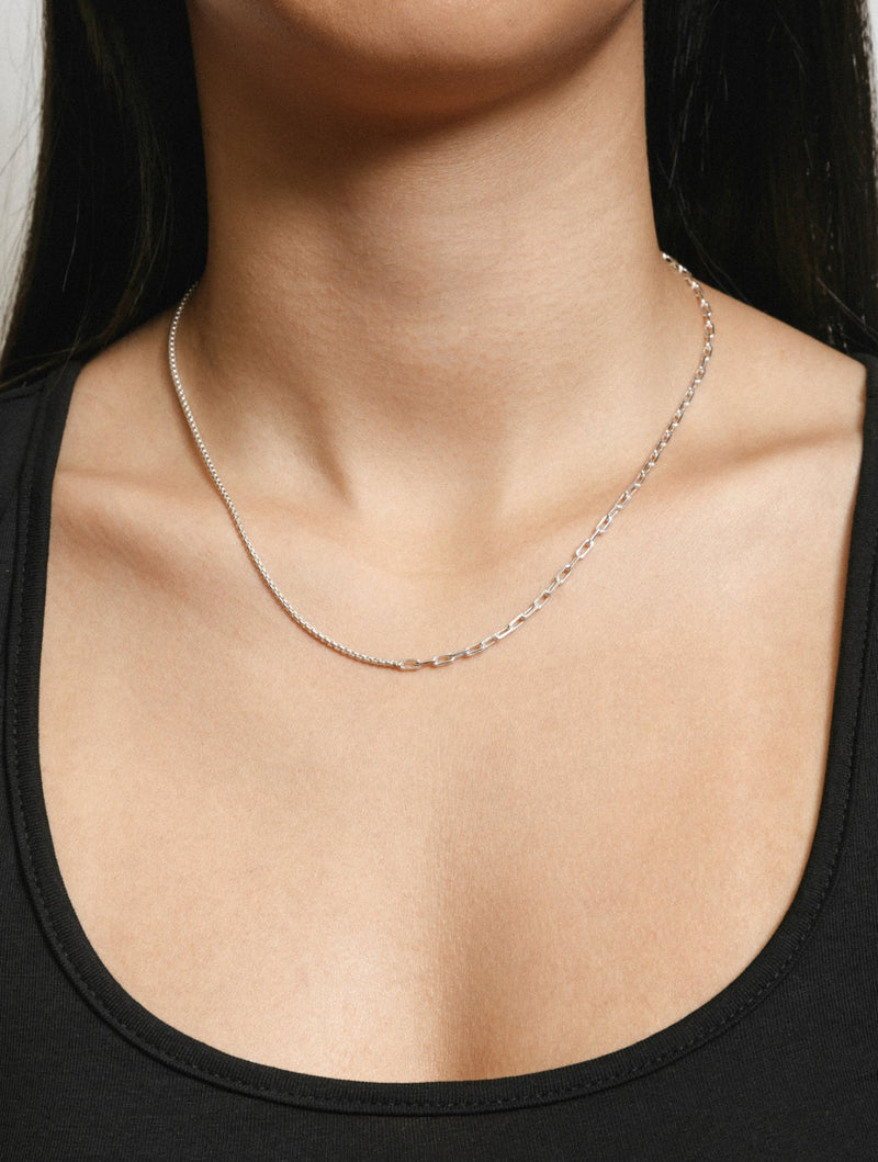 Elliot Chain Necklace / Silver