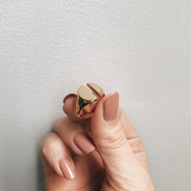 Divided Sign Ring / gold　