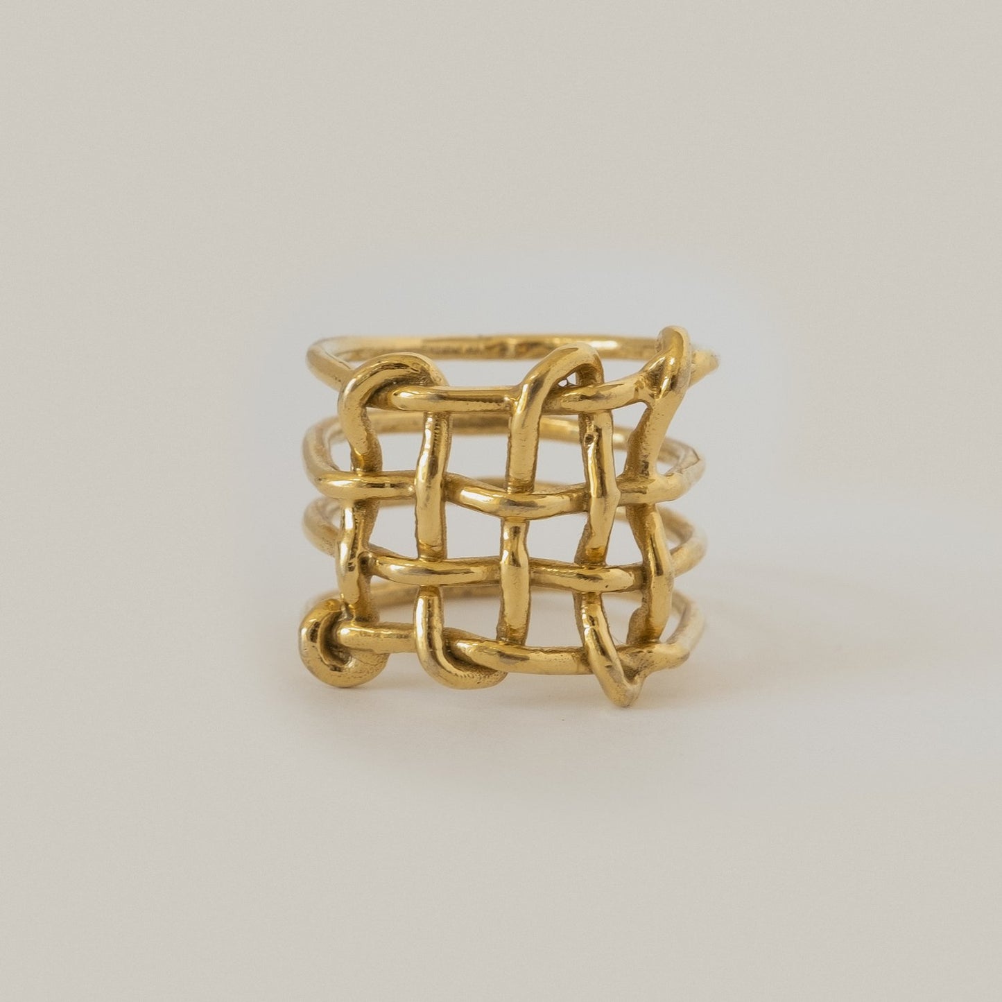 Louise Check Ring / Gold