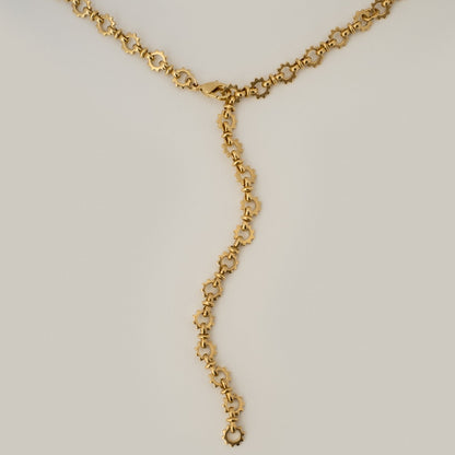 Flower Chain Long Necklace