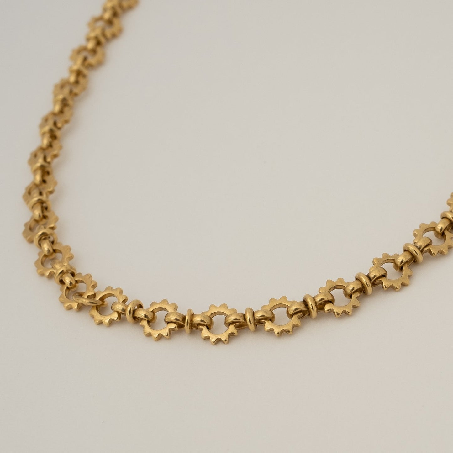 Flower Chain Long Necklace