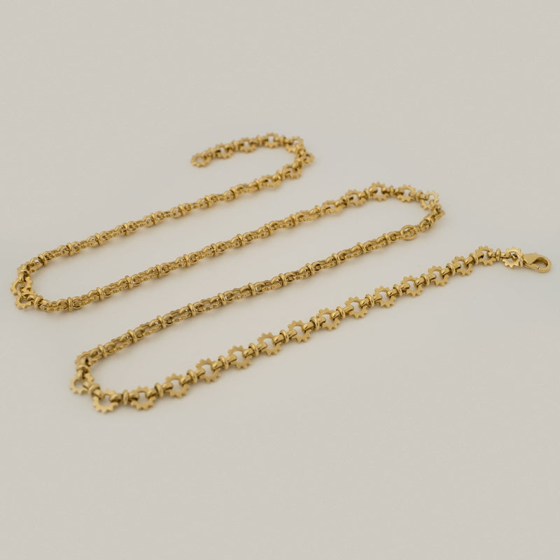 Flower Chain Long Necklace