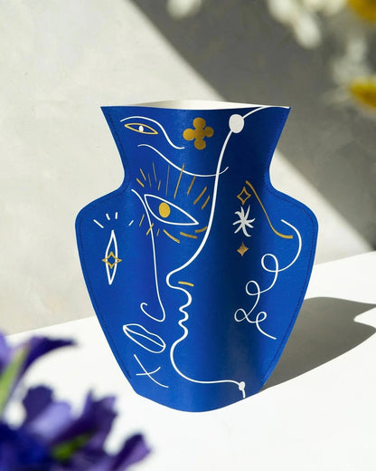 Jaime Hayon Paper Vase / Blue
