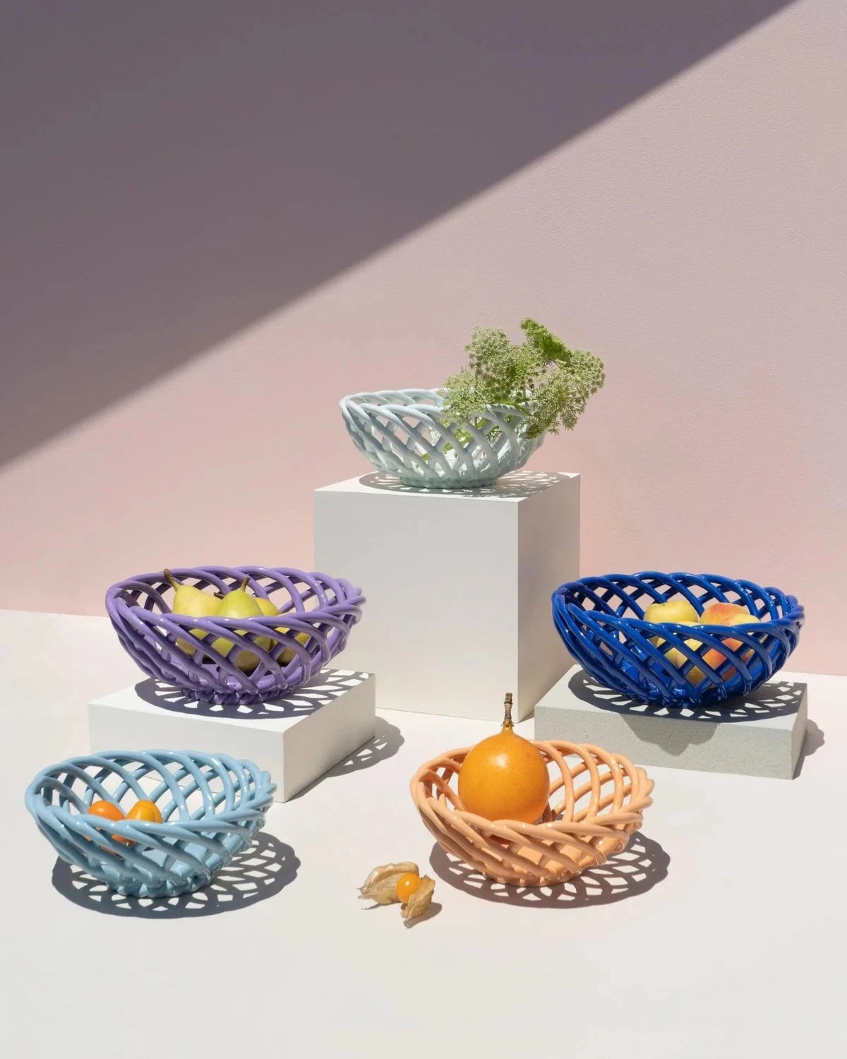 Sicilia Ceramic Basket / S