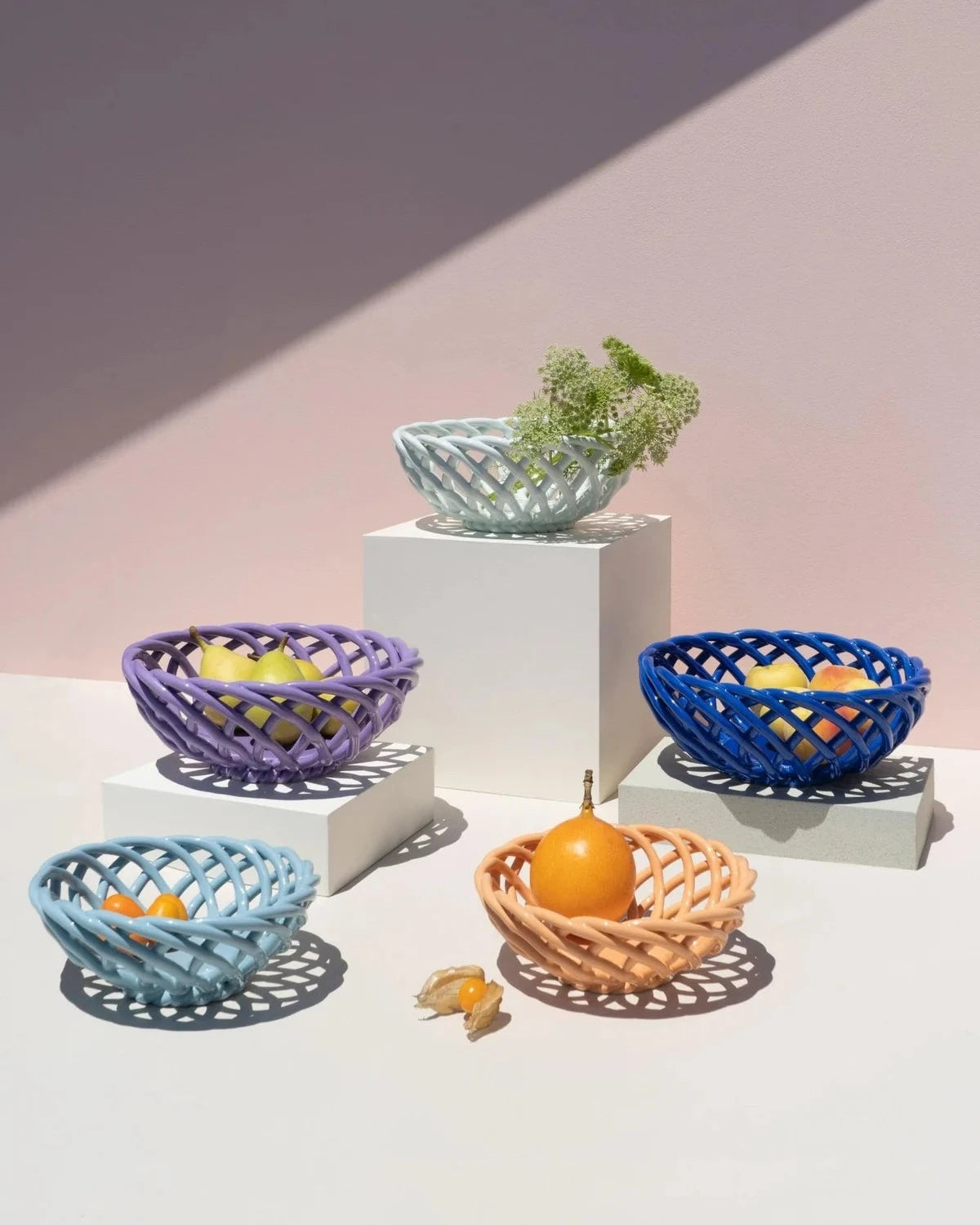 Sicilia Ceramic Basket / M