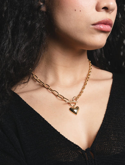 Marnie Heart Necklace / Gold