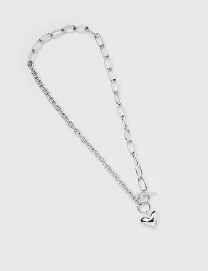 Marnie Heart Necklace / Silver