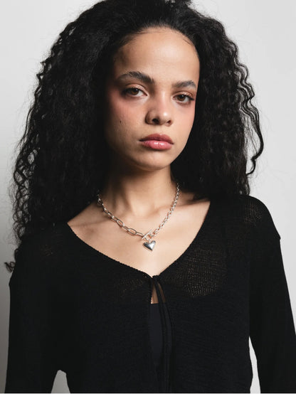 Marnie Heart Necklace / Silver