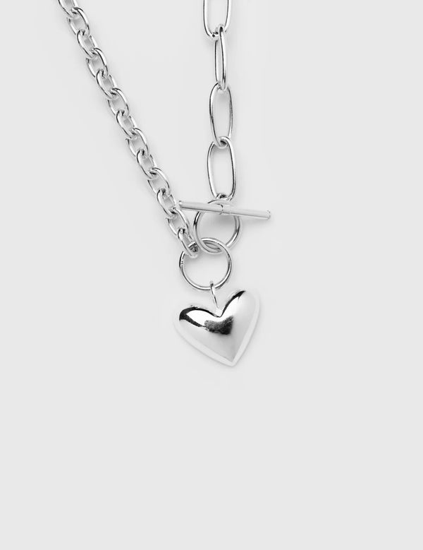 Marnie Heart Necklace / Silver