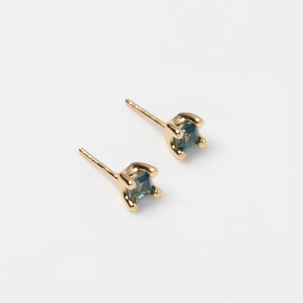 Josie Stone Studs / Gold*Blue Topaz