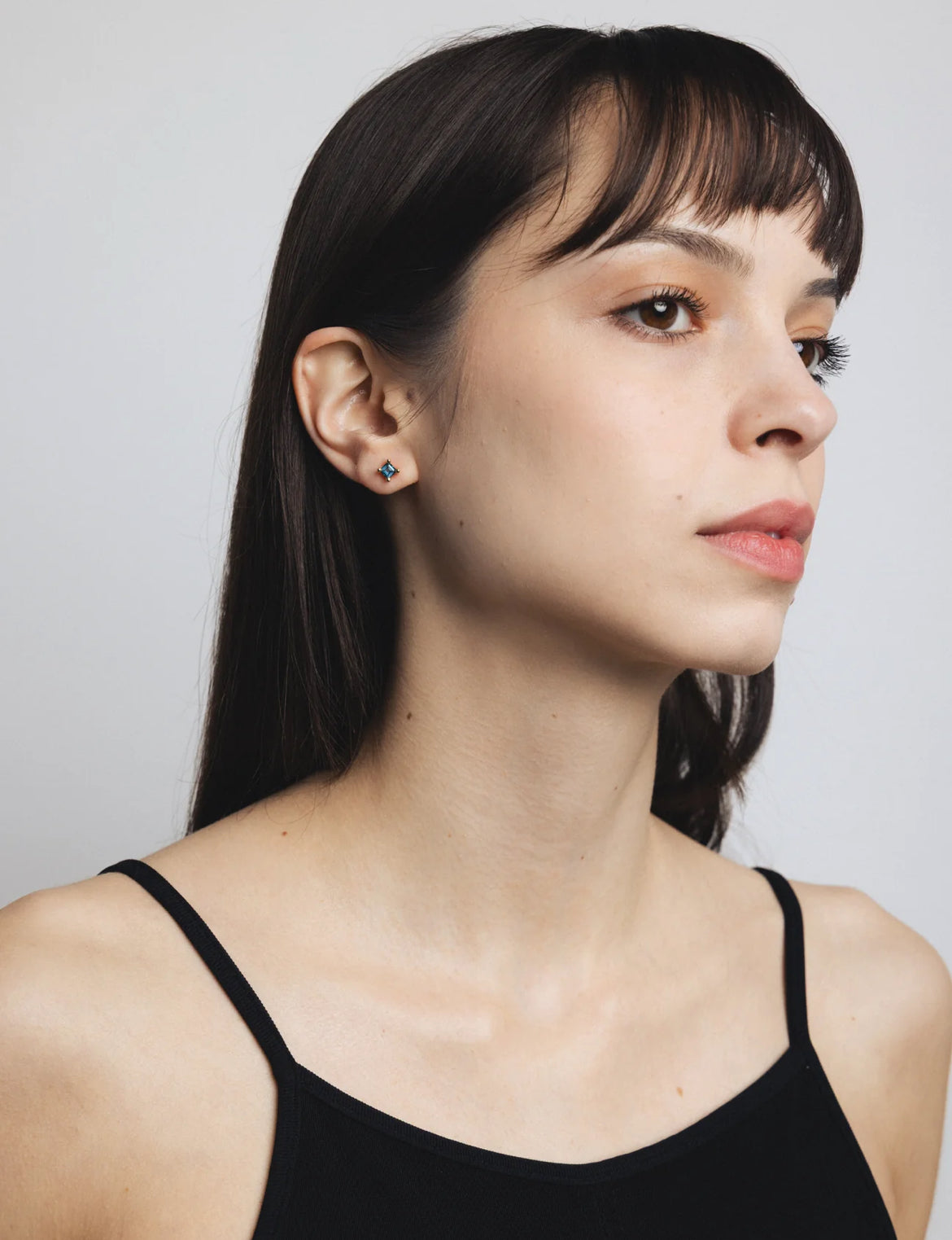 Josie Stone Studs / Gold*Blue Topaz