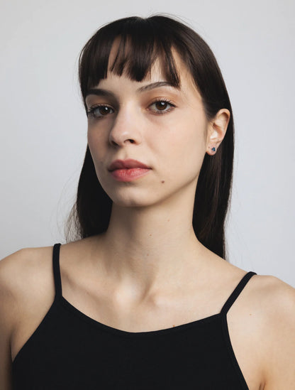 Josie Stone Studs / Silver*Blue Topaz