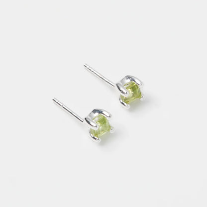 Josie Stone Studs / Silver*Peridot