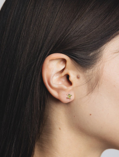 Josie Stone Studs / Silver*Peridot