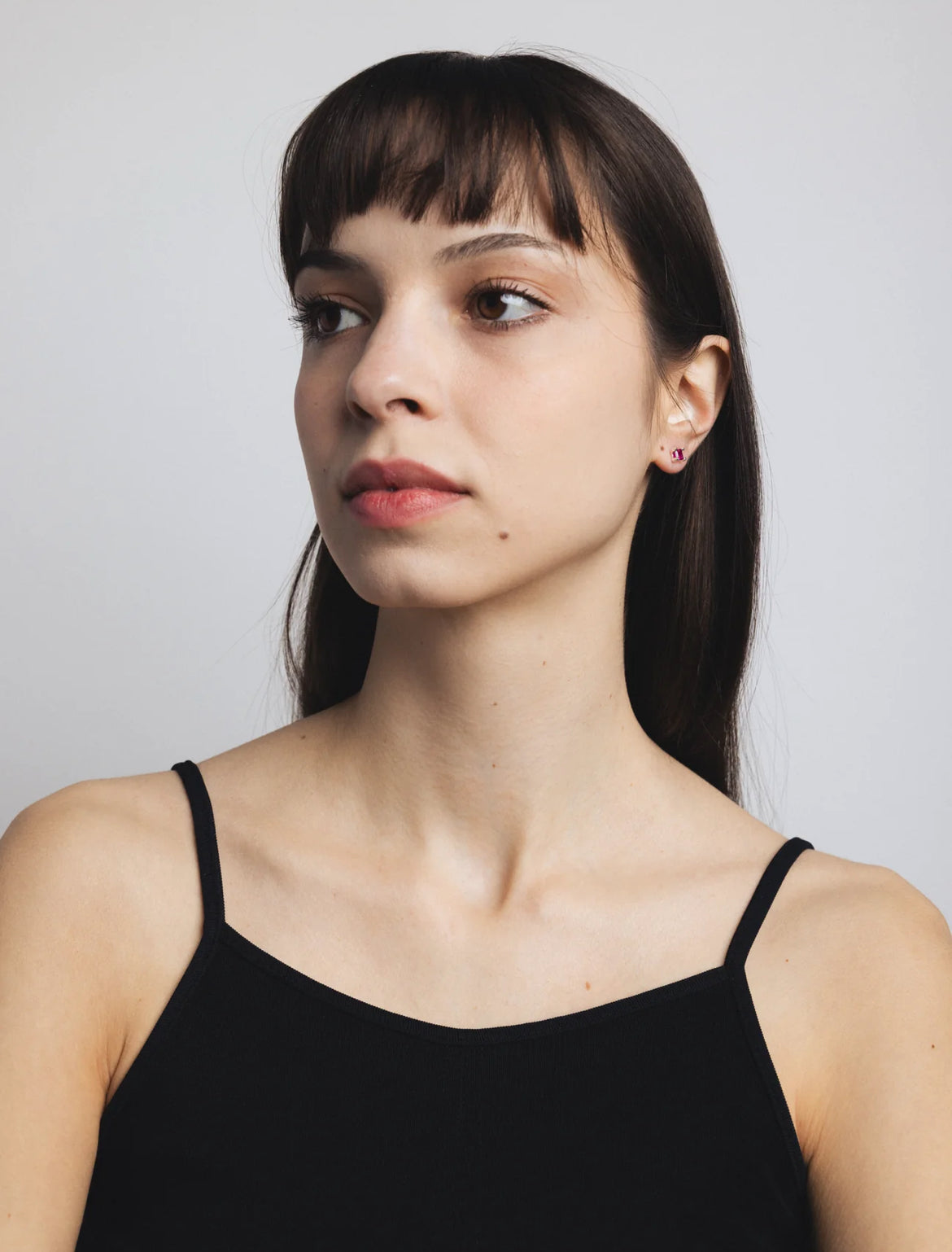 Josie Stone Studs / Silver*Pink Ruby