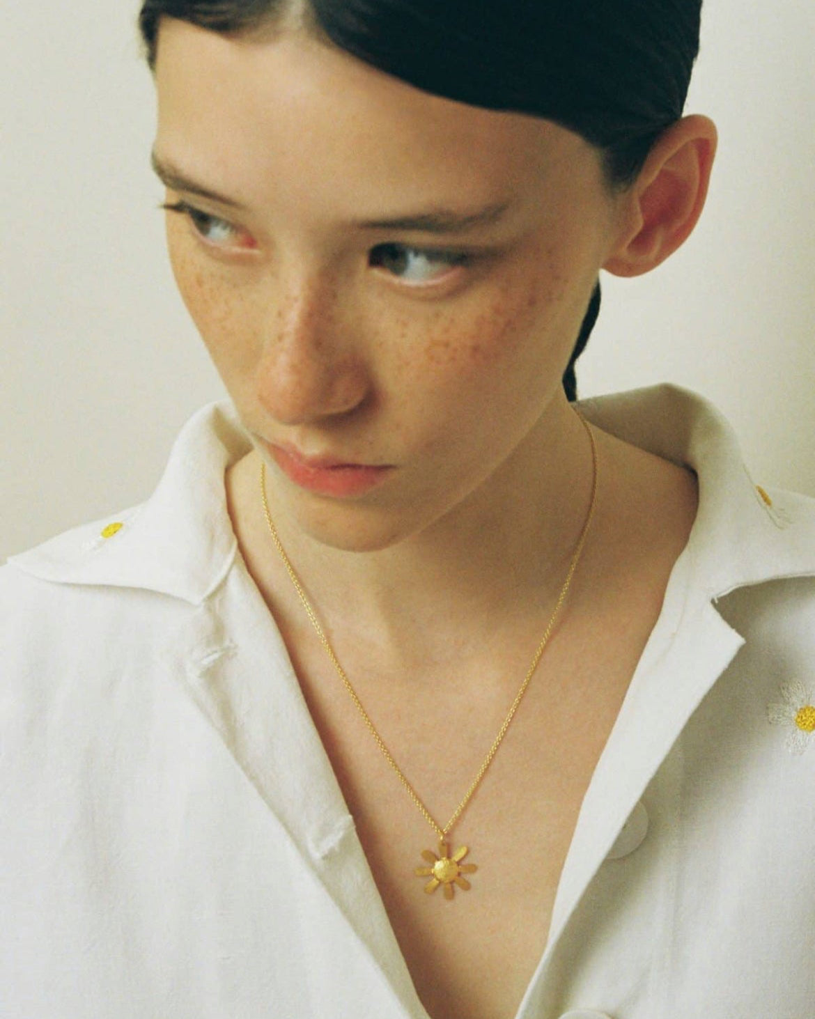 Rita Flower Necklace / Gold