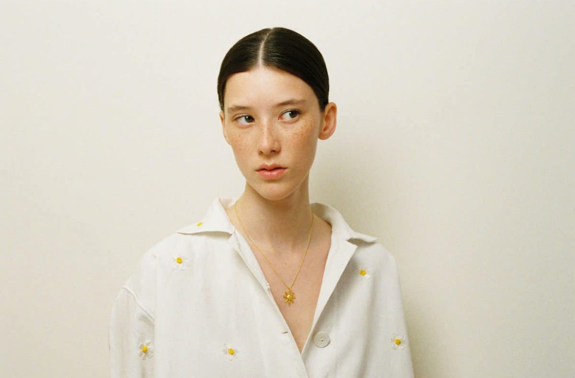 Rita Flower Necklace / Gold