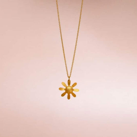 Rita Flower Necklace / Gold