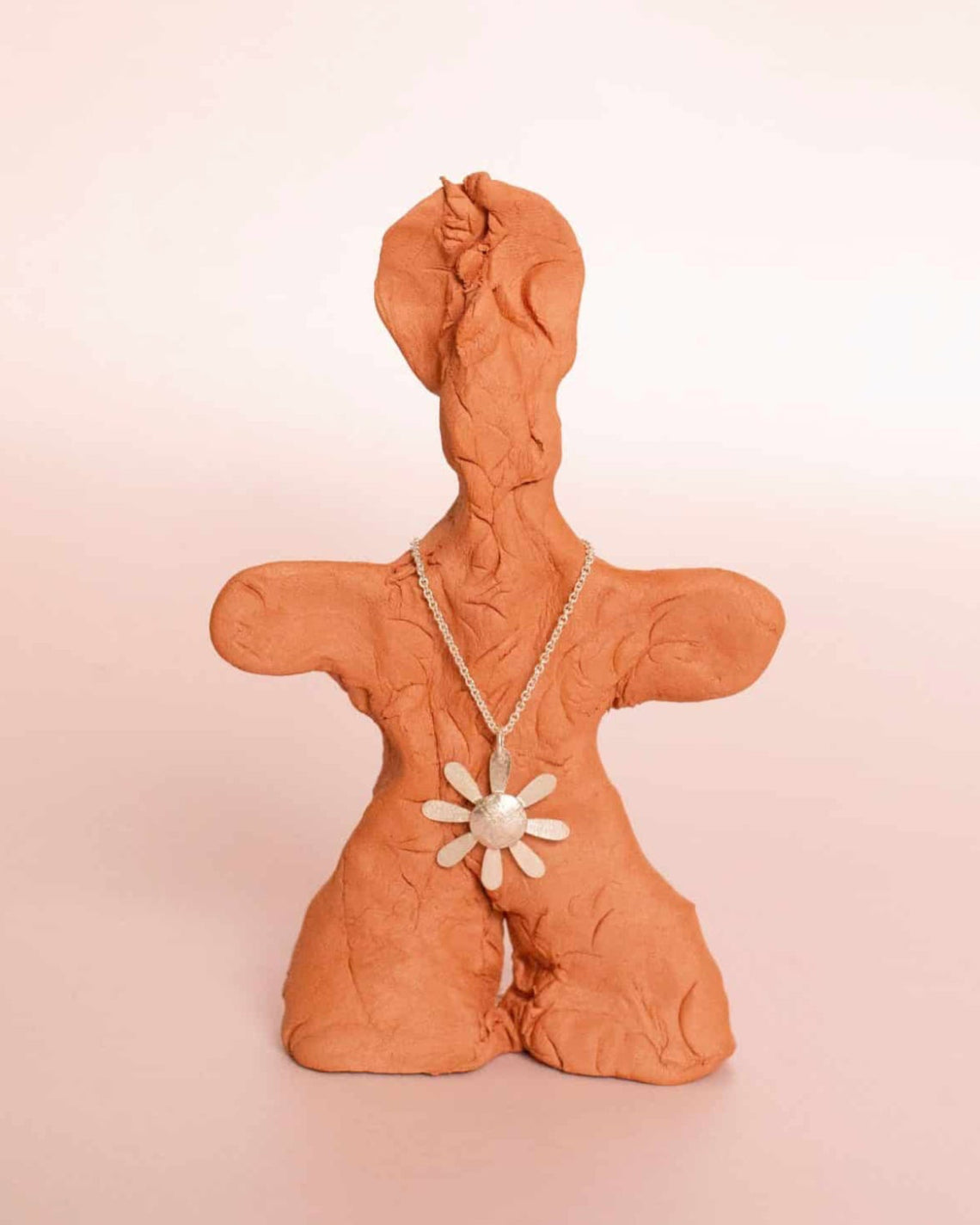 Rita Flower Necklace / Silver