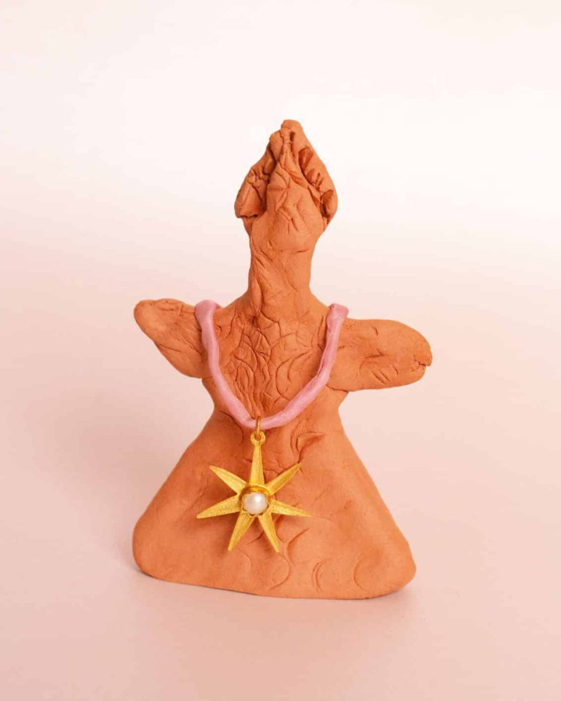 Atlas Silk Necklace / Pink*Gold