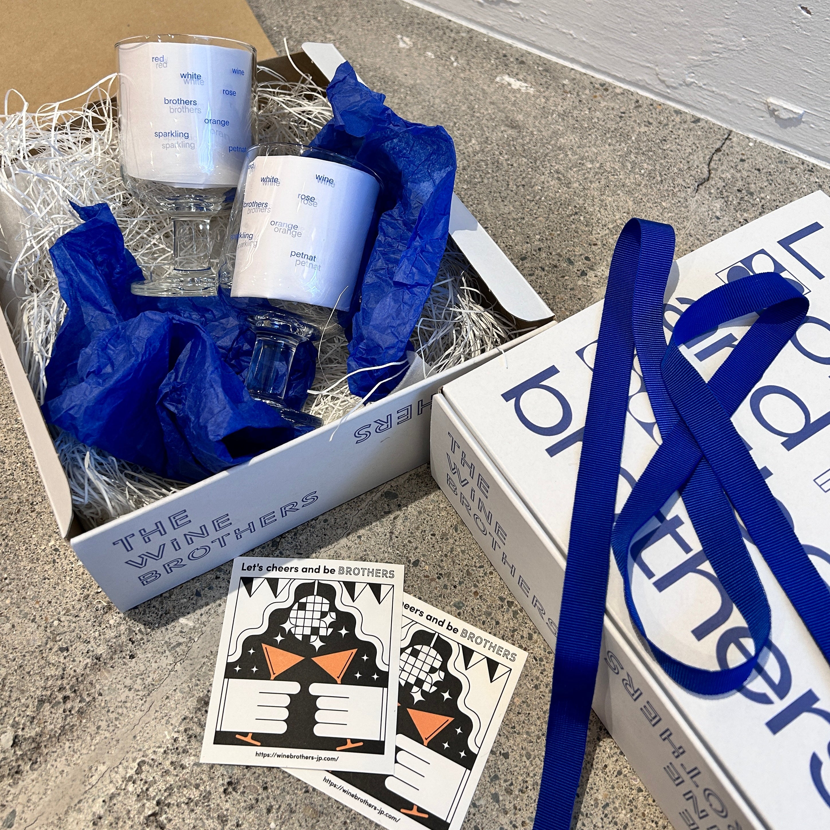 Brothers Glass Set（Gift Box Set）＜WINE BROTHERS＞ – PAULINE STUDIO