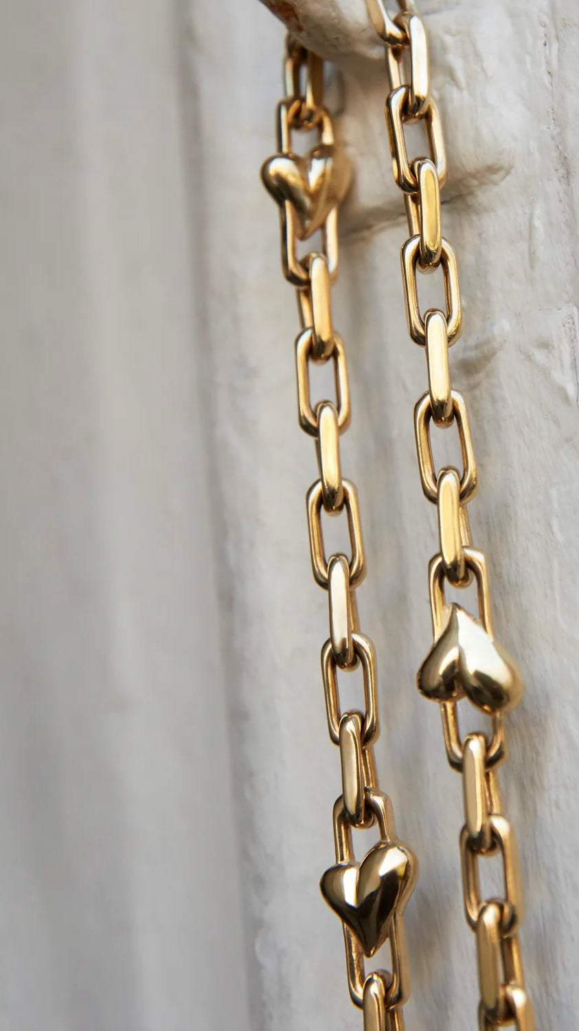 Art Heart Chain Necklace