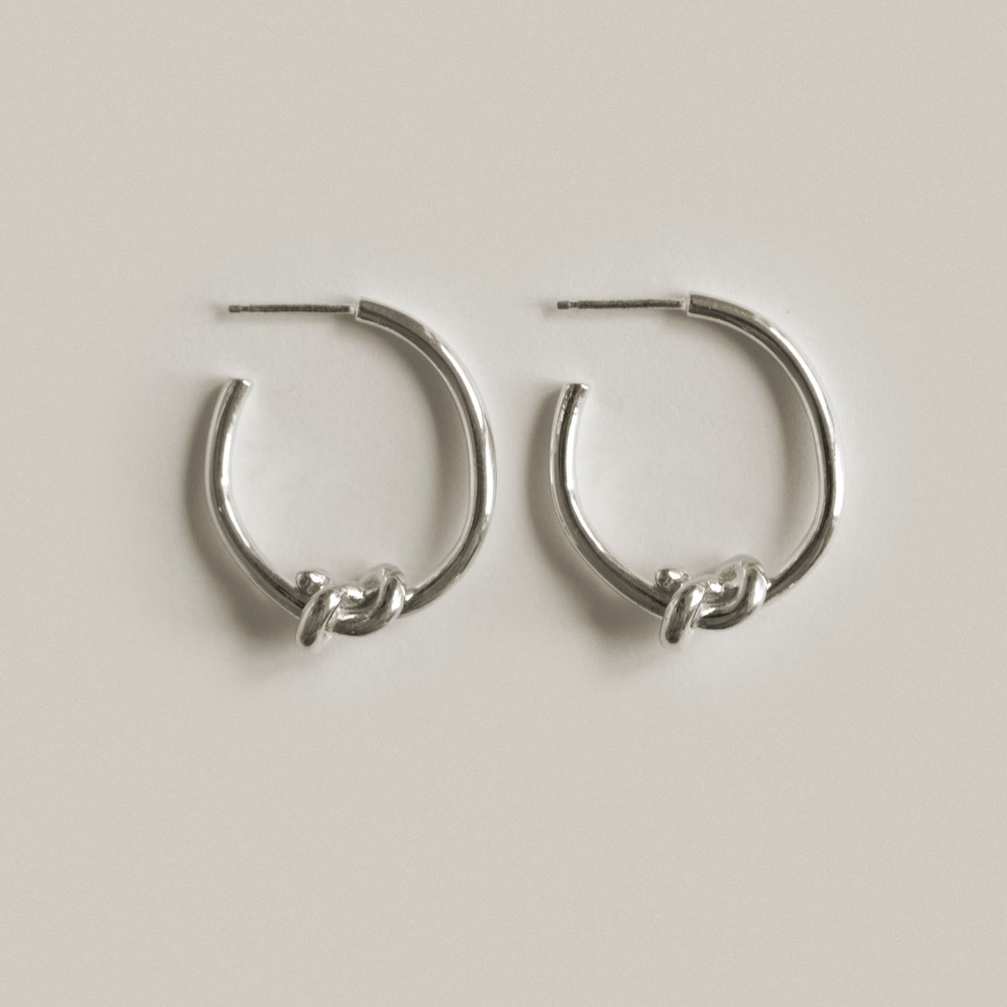Billie Hoops / Silver